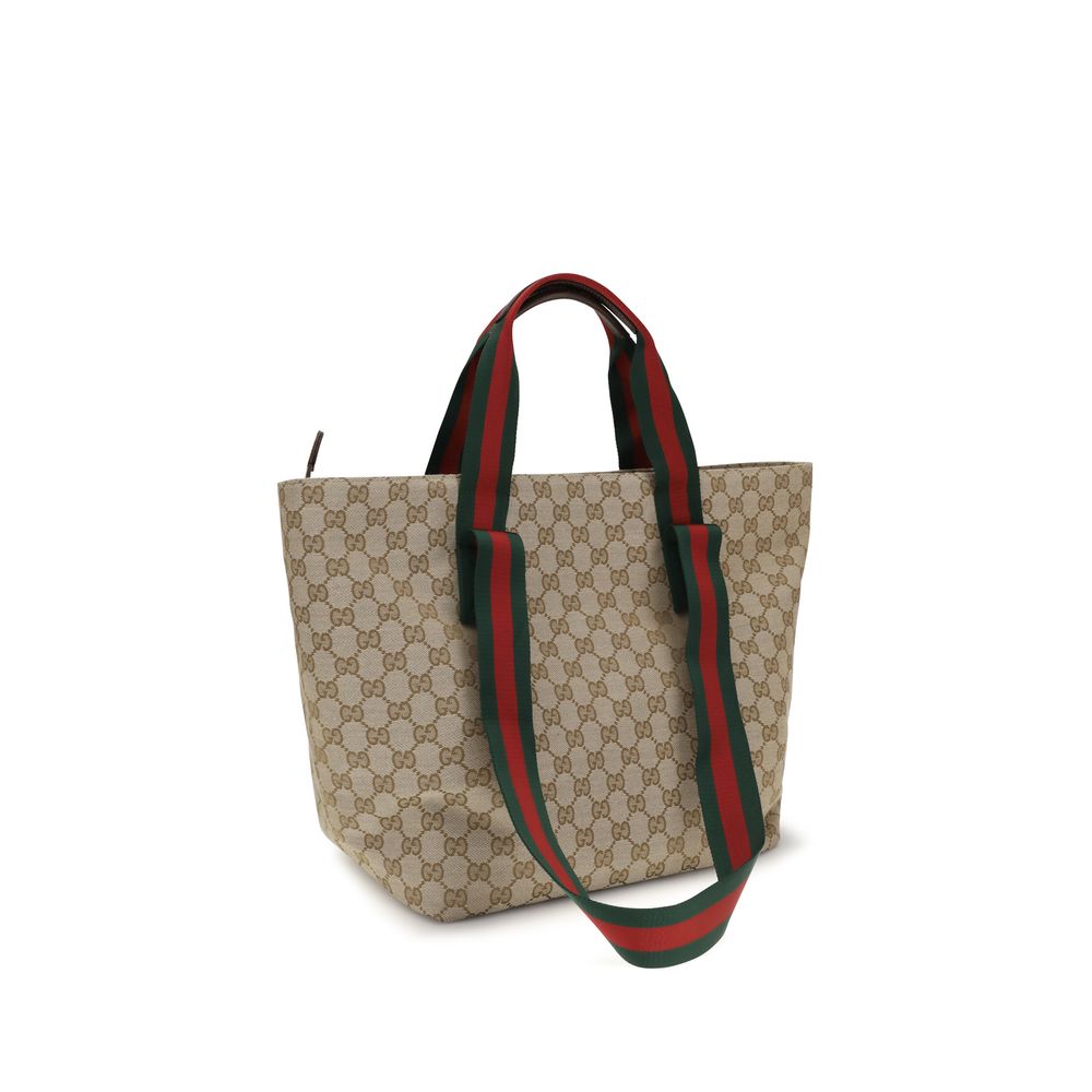 Gucci Beige Polyester Shoulder Bag