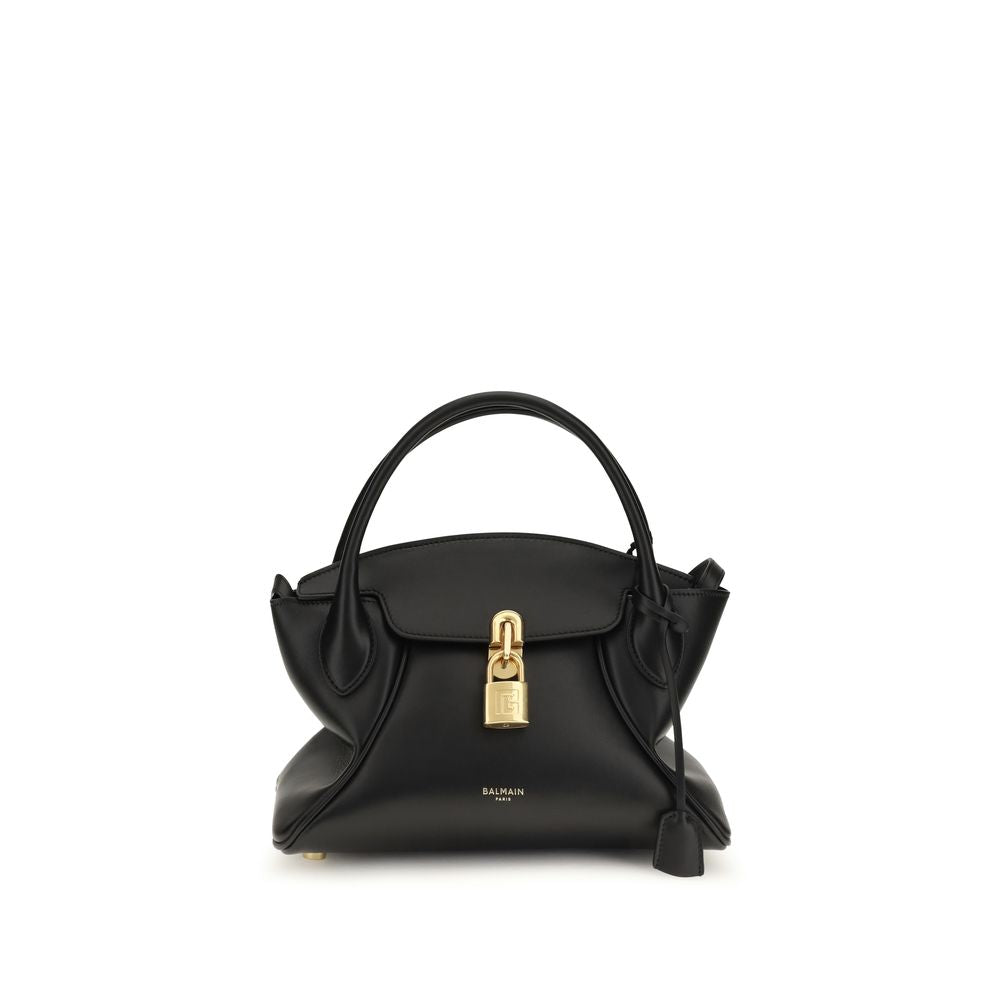Balmain Black Calf Leather Bos Taurus Handbag