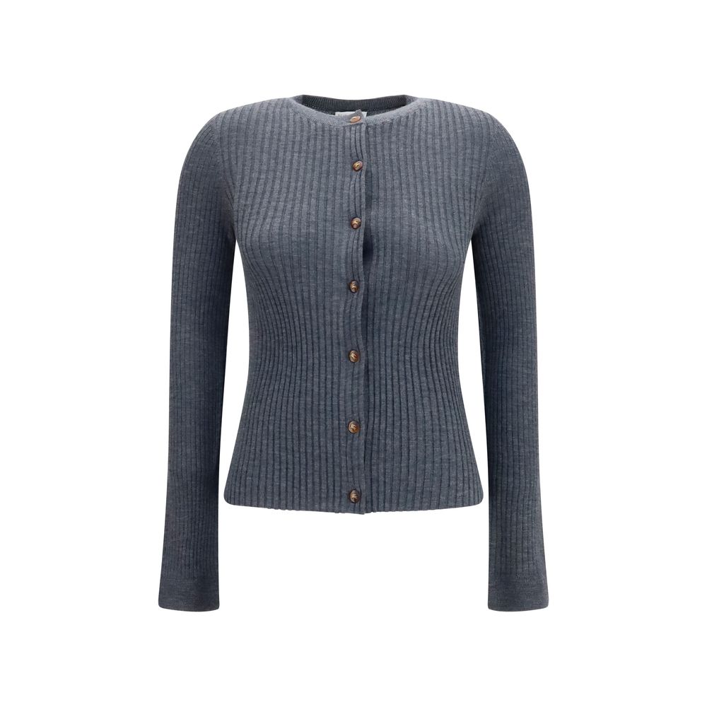Burberry Gray Cashmere Cardigan