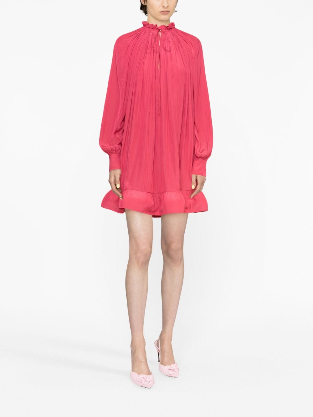 Рокли Lanvin в цвят фуксия