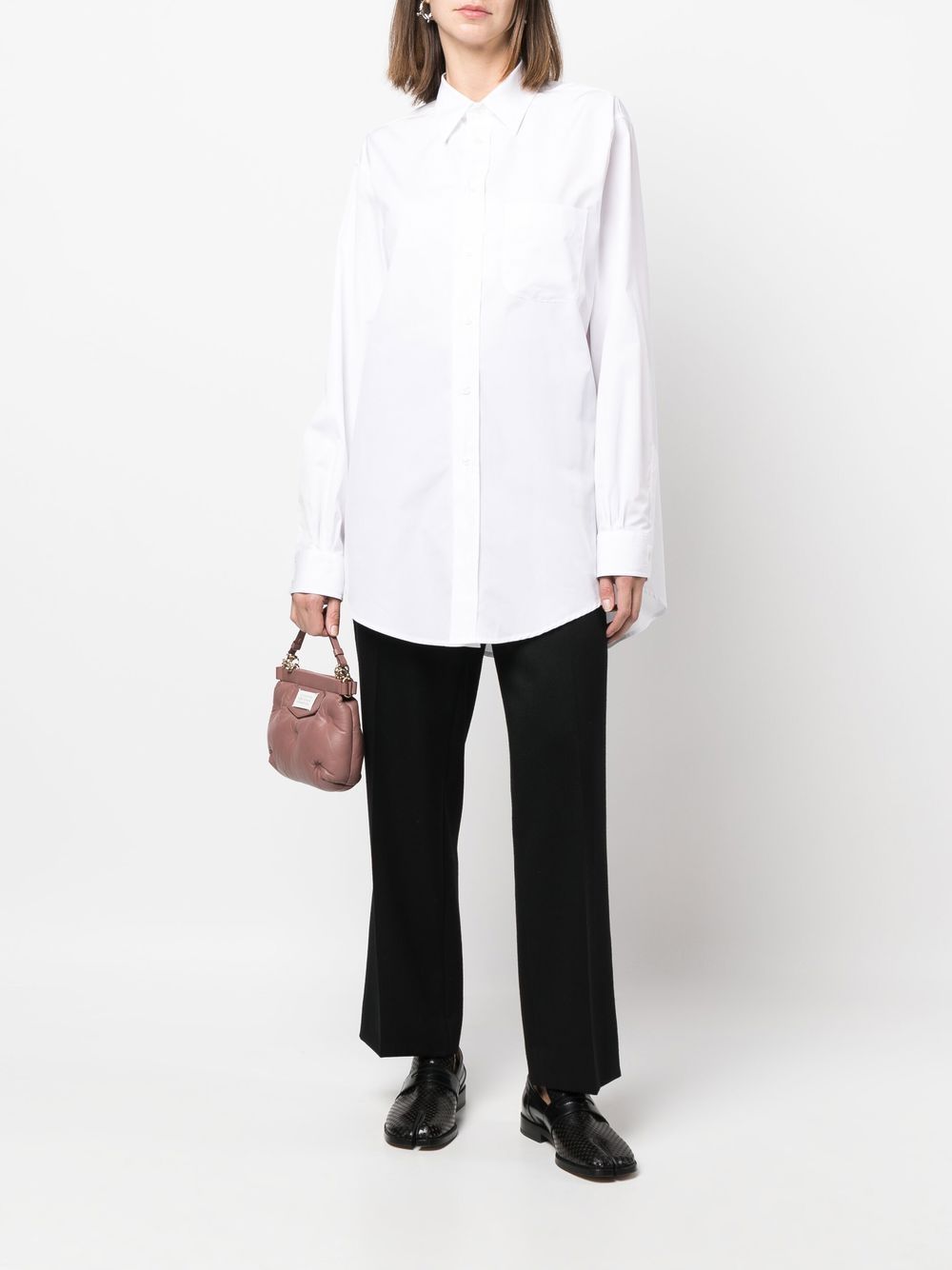 Ризи Maison Margiela бели