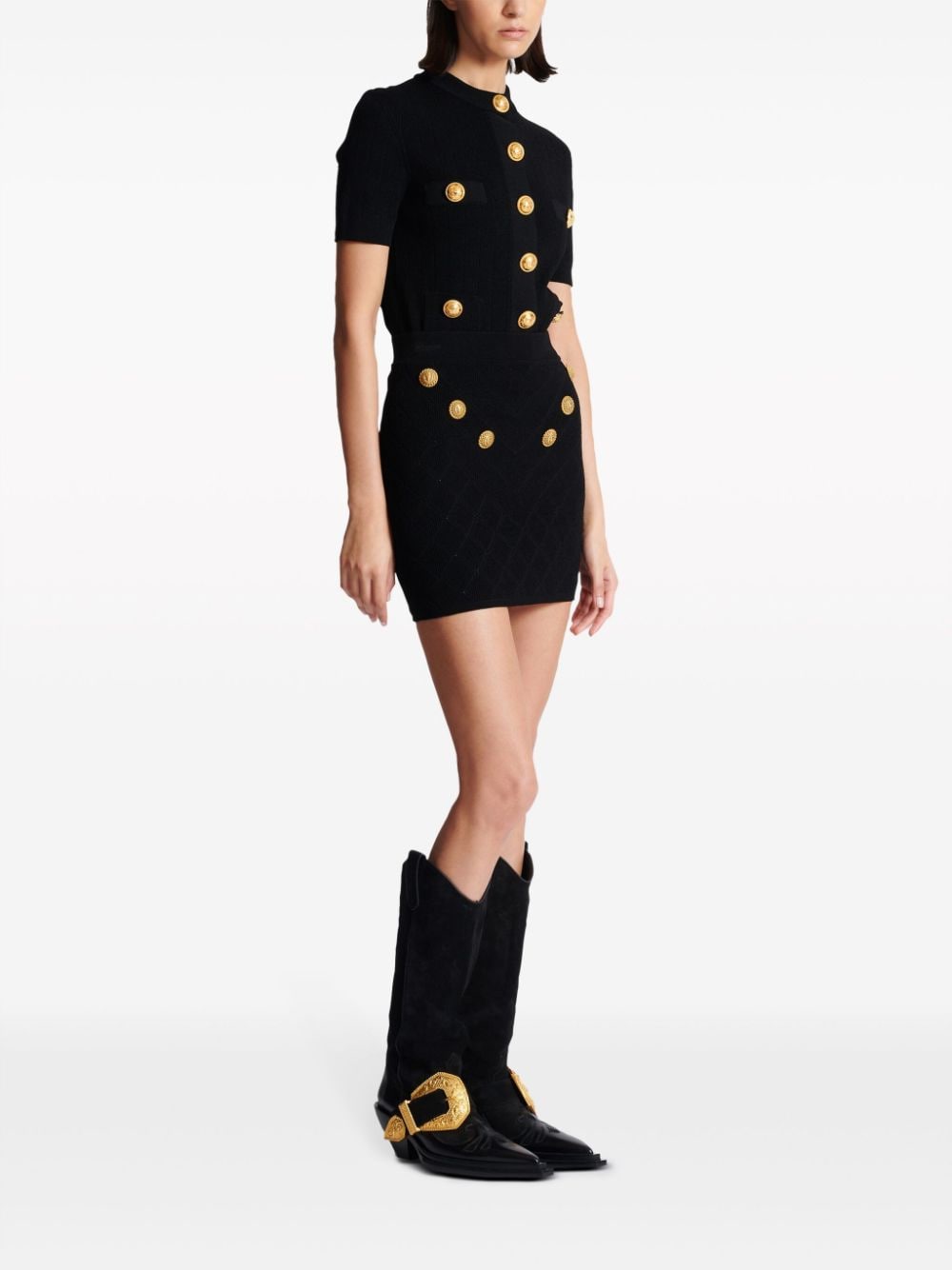 Поли Balmain черни