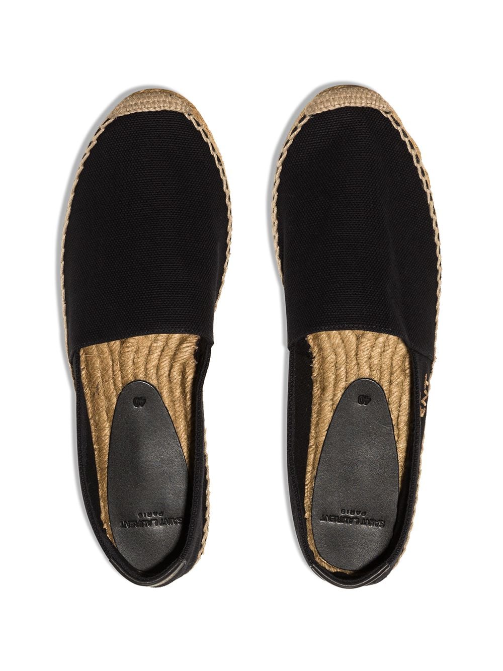Плоски обувки Saint Laurent черни