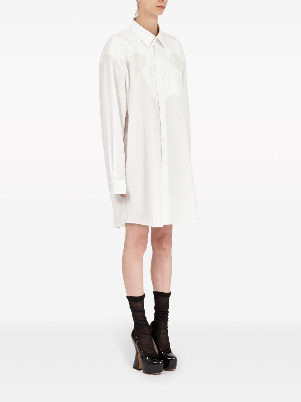 Ризи Maison Margiela бели