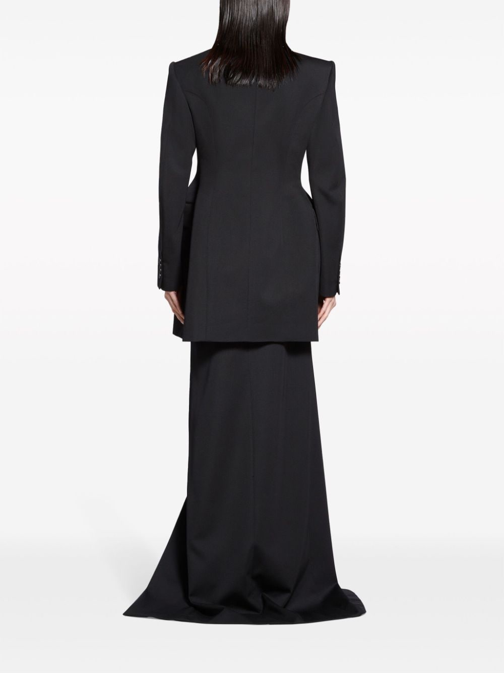 Двуредно блейзър Balenciaga Hourglass Virgin Wool