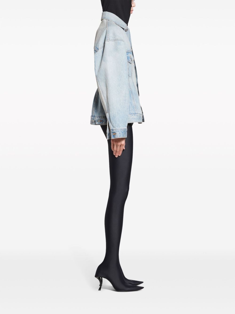 Дънково яке Balenciaga силует "пясъчен часовник"