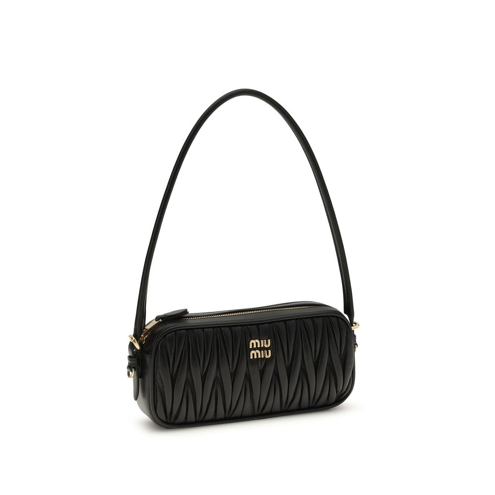 Miu Miu Black Lamb Ovis Aries Wallet