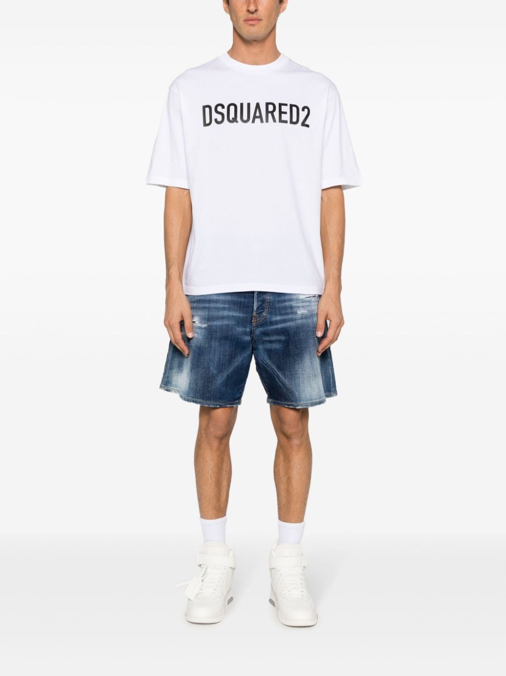 Тениски и поло блузи Dsquared2 в бяло