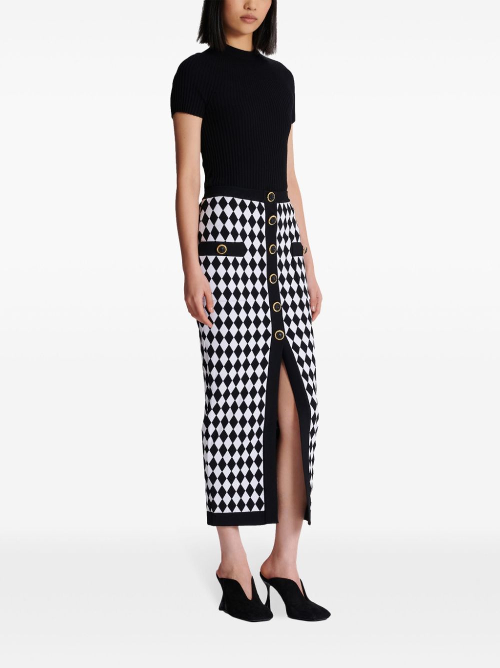 Поли Balmain черни
