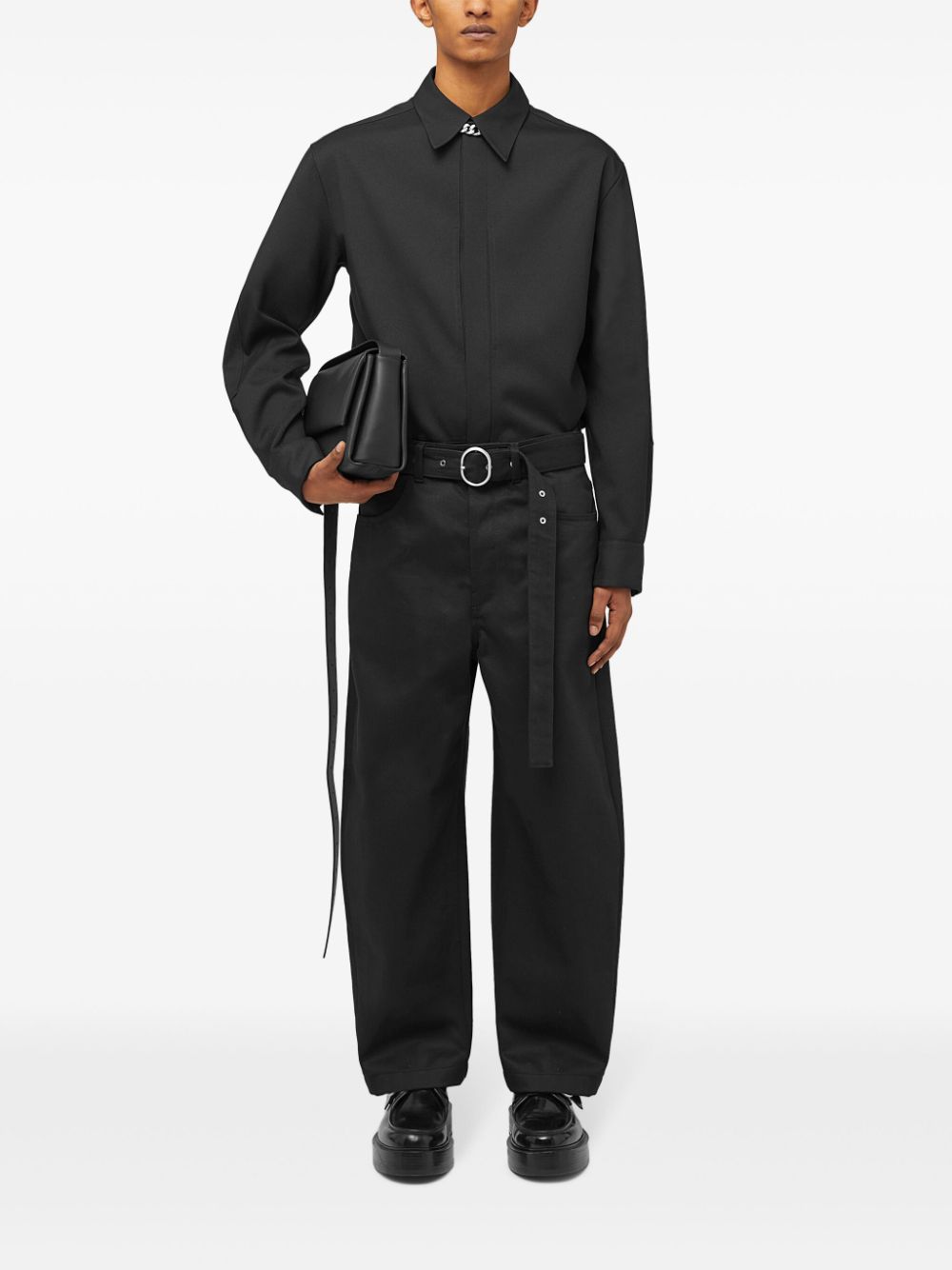 Панталон Jil Sander Черен