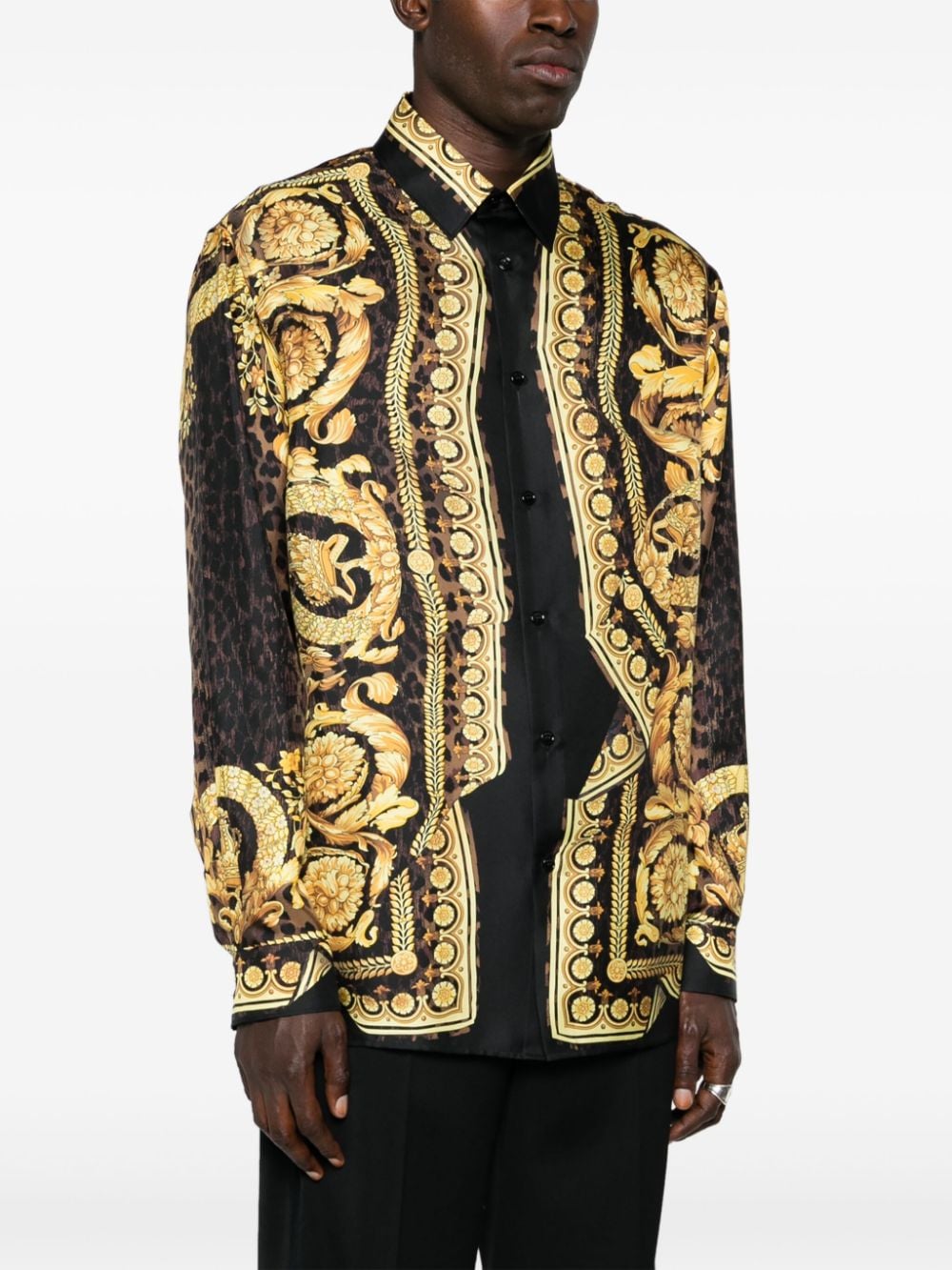 Риза с принт Versace Barocco