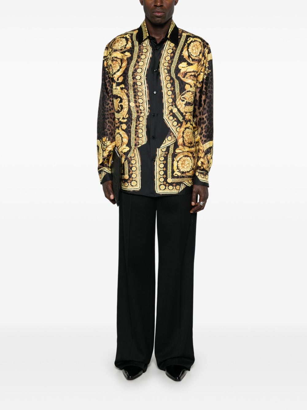 Риза с принт Versace Barocco