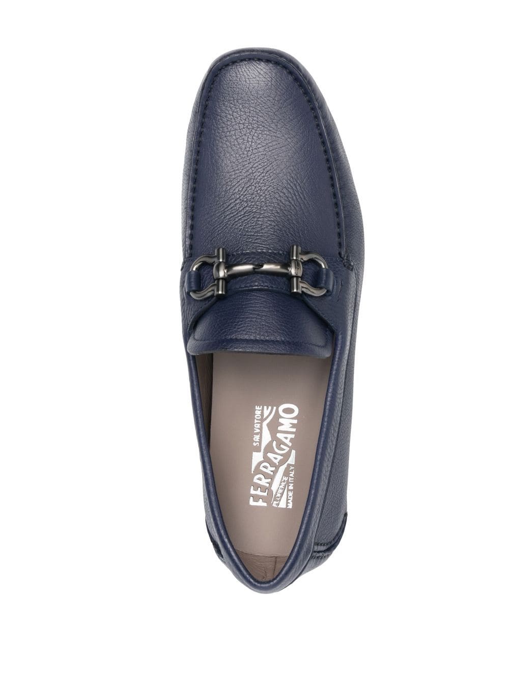 Ferragamo Gancini leather loafers