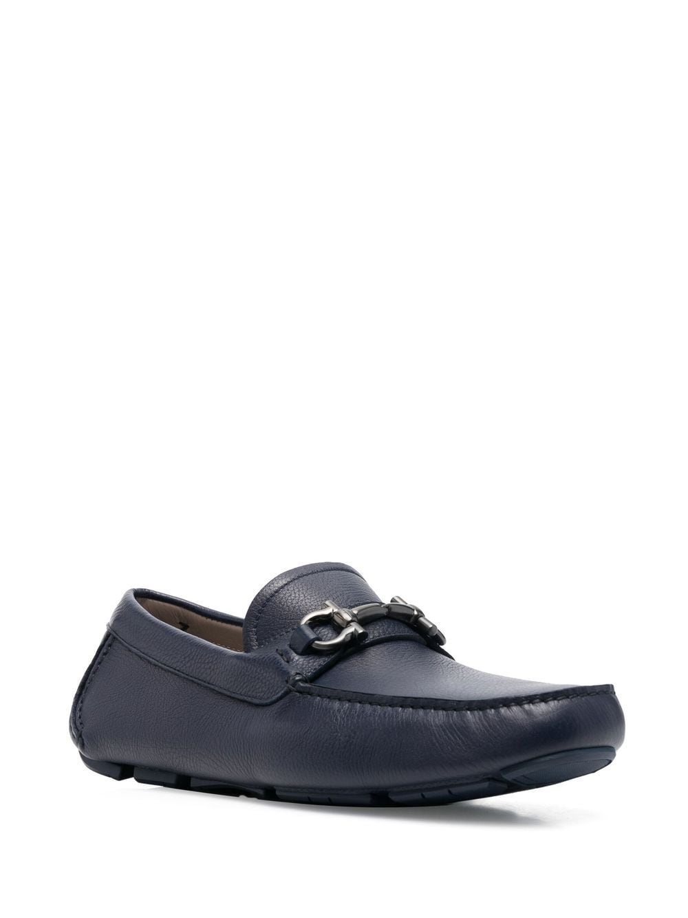 Ferragamo Gancini leather loafers