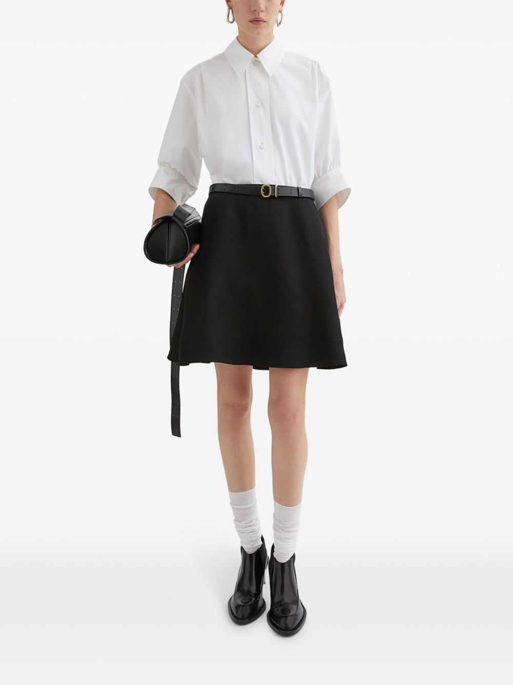 Ризи Jil Sander бели