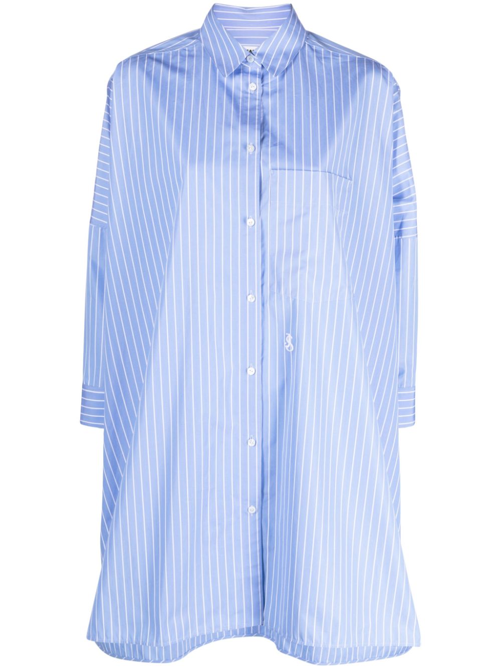 Ризи Jil Sander в прозрачно синьо