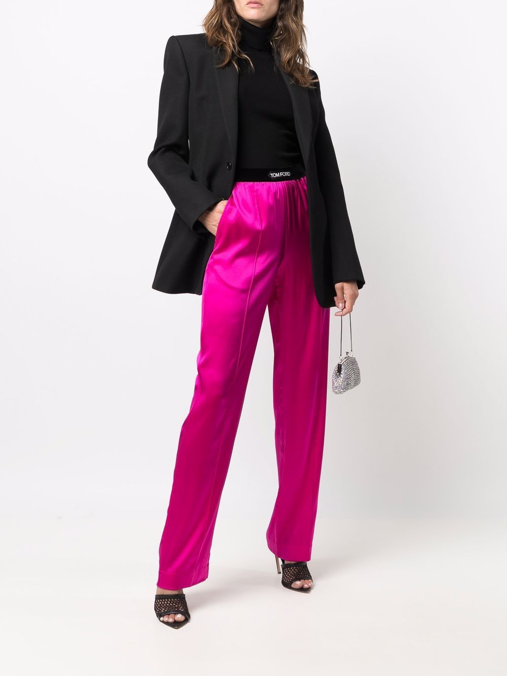 Панталон Tom Ford в цвят фуксия