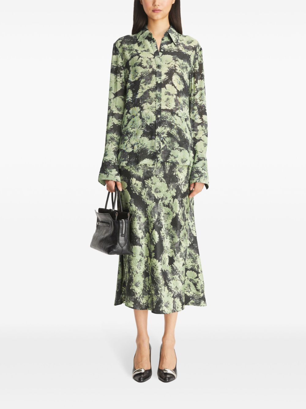 Ризи Tory Burch в зелено