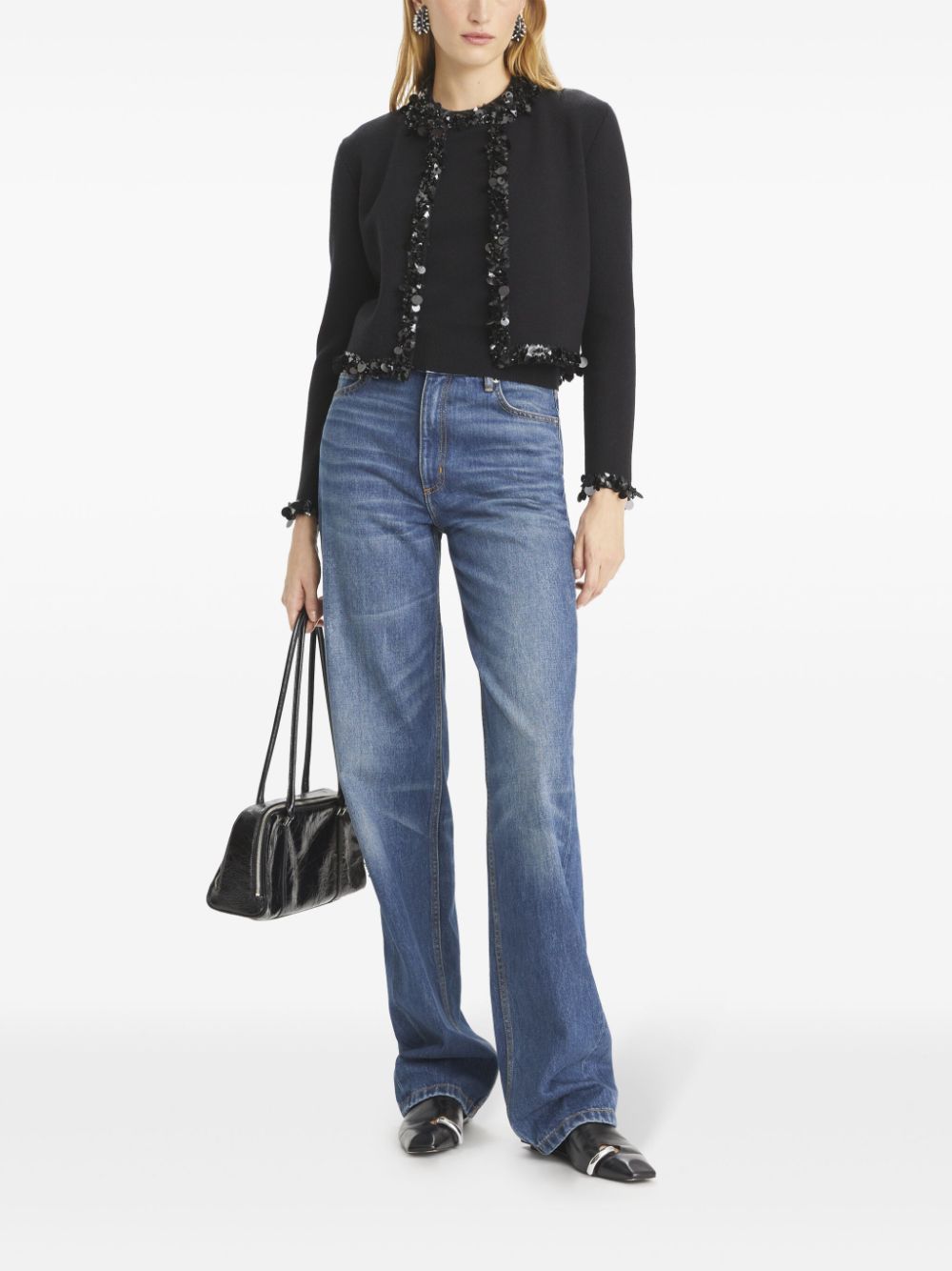 Пуловери Tory Burch черни