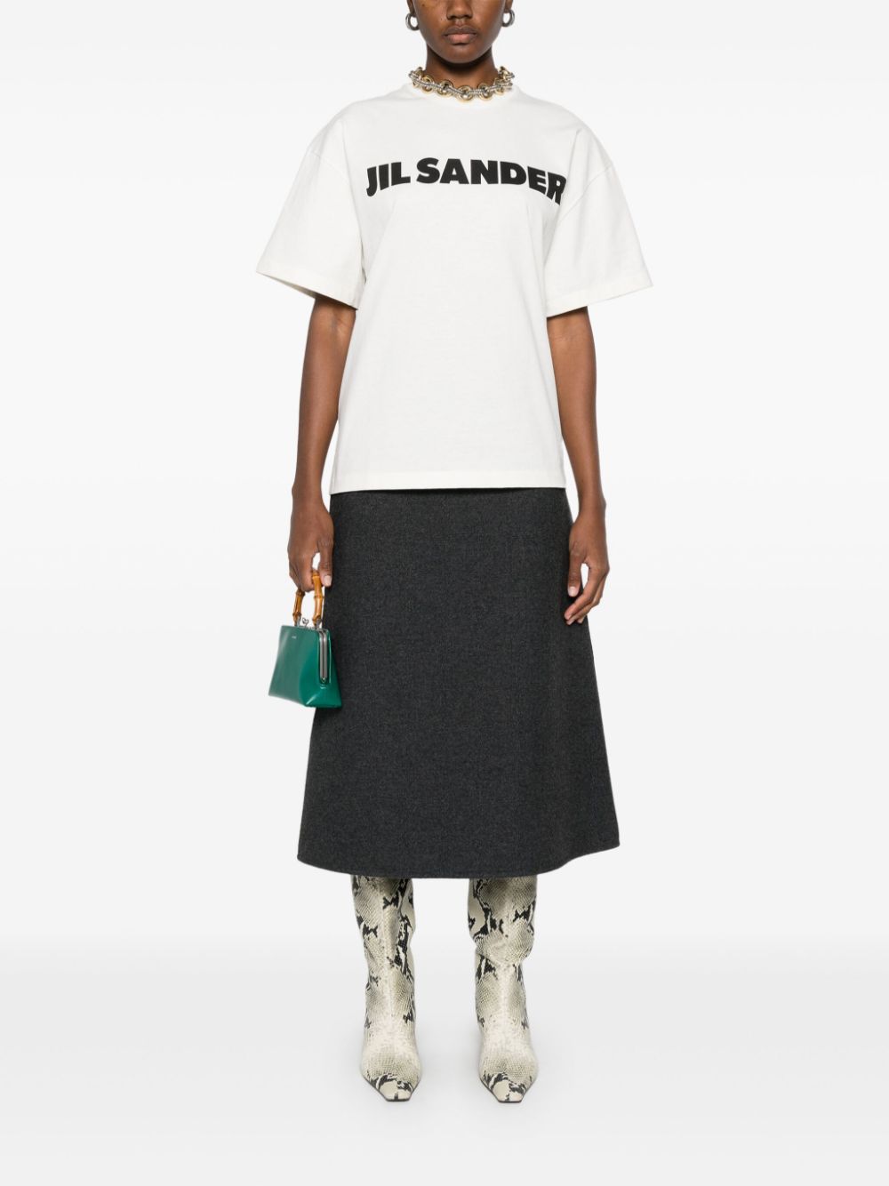 Тениски и поло блузи Jil Sander в бяло