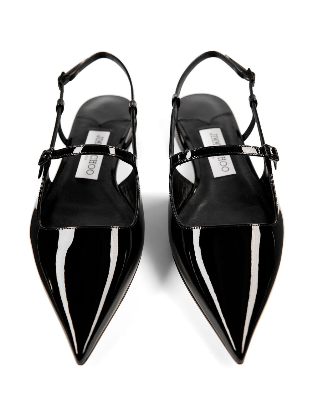 Ниски плоски обувки Jimmy Choo Didi от лакирана кожа
