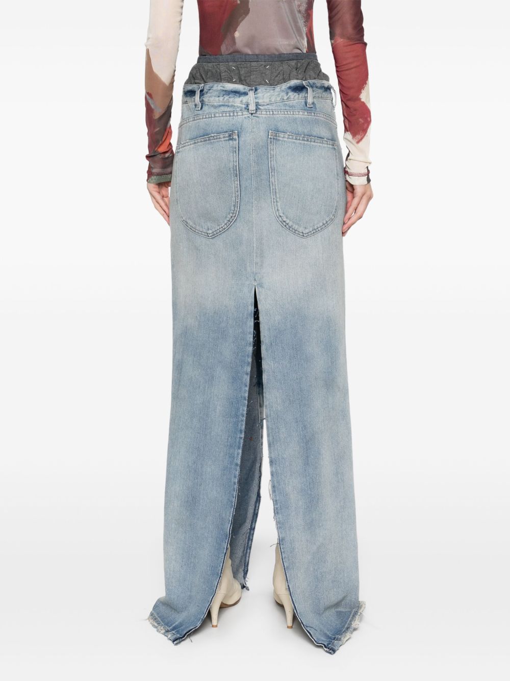 Дънкова памучна макси пола Maison Margiela