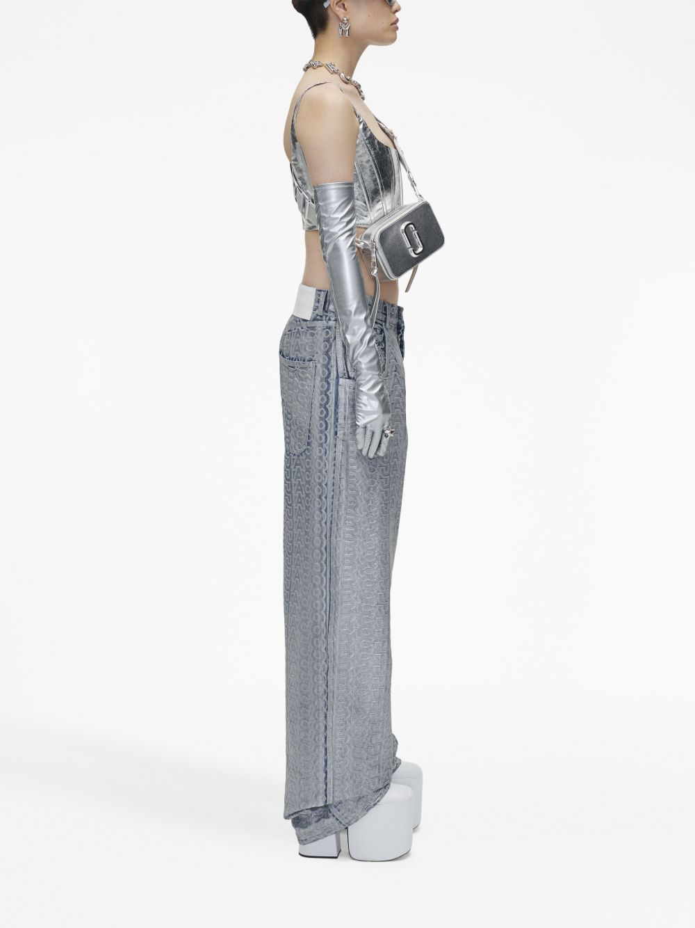 Чантата Marc Jacobs The Metallic Snapchat