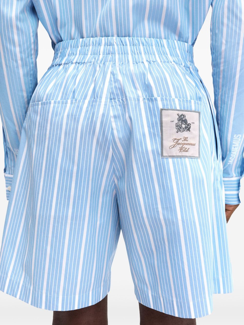 Шорти JACQUEMUS, прозрачно сини