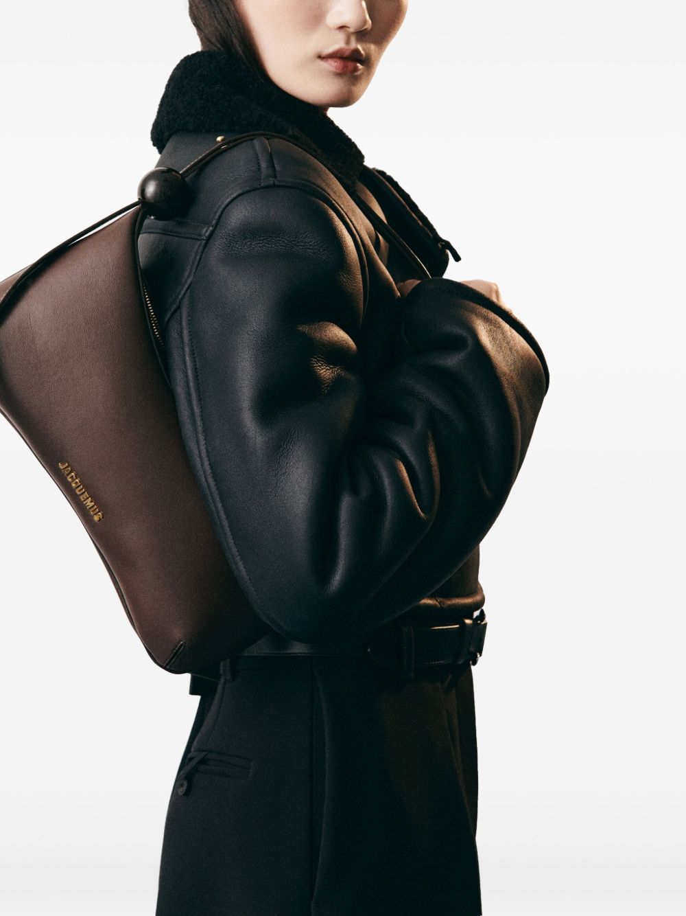Jacquemus Голямата чанта Bisou Perle