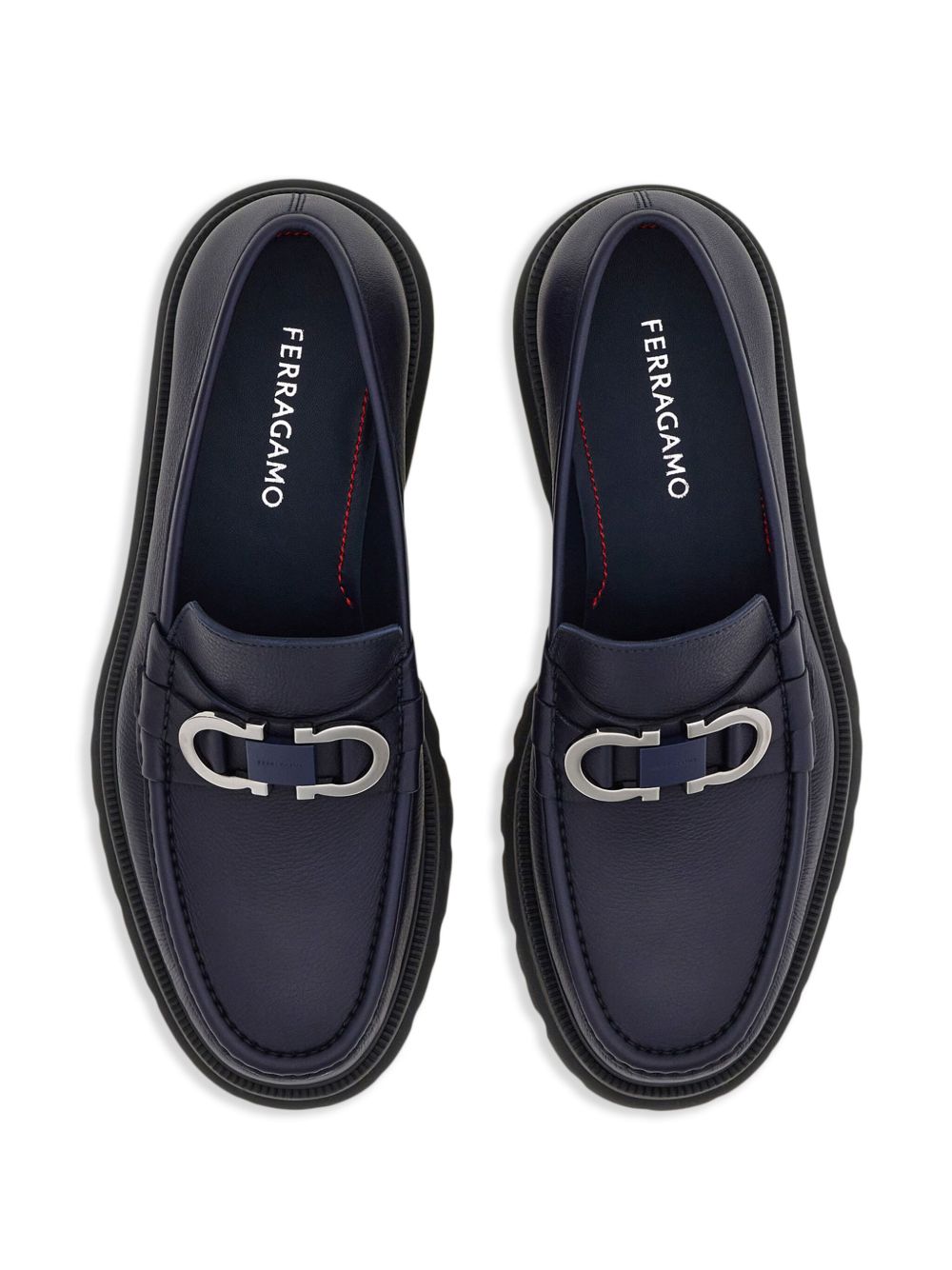 Ferragamo Gancini ornament moccasin