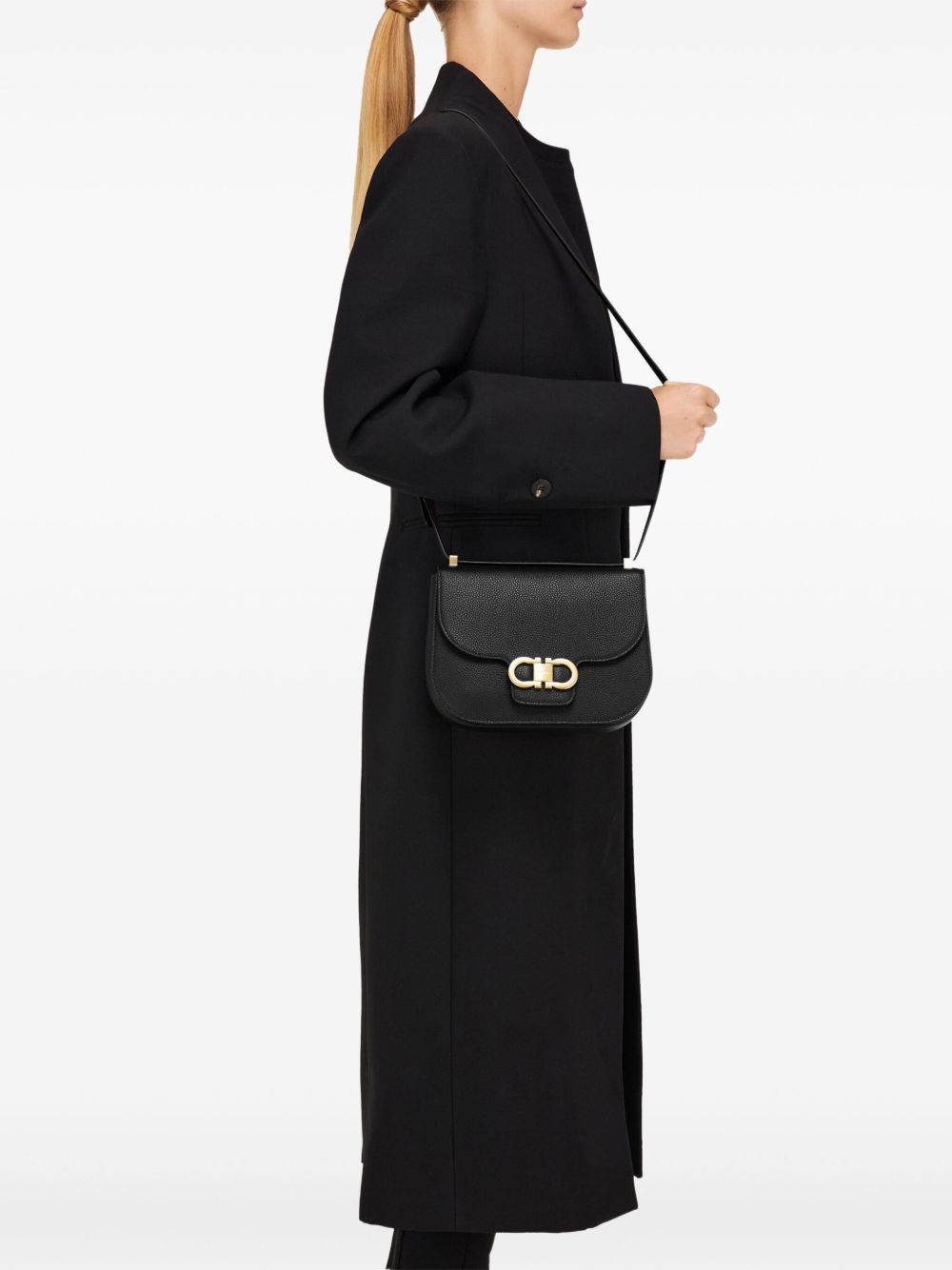 Чанта през рамо Ferragamo Double Gancini