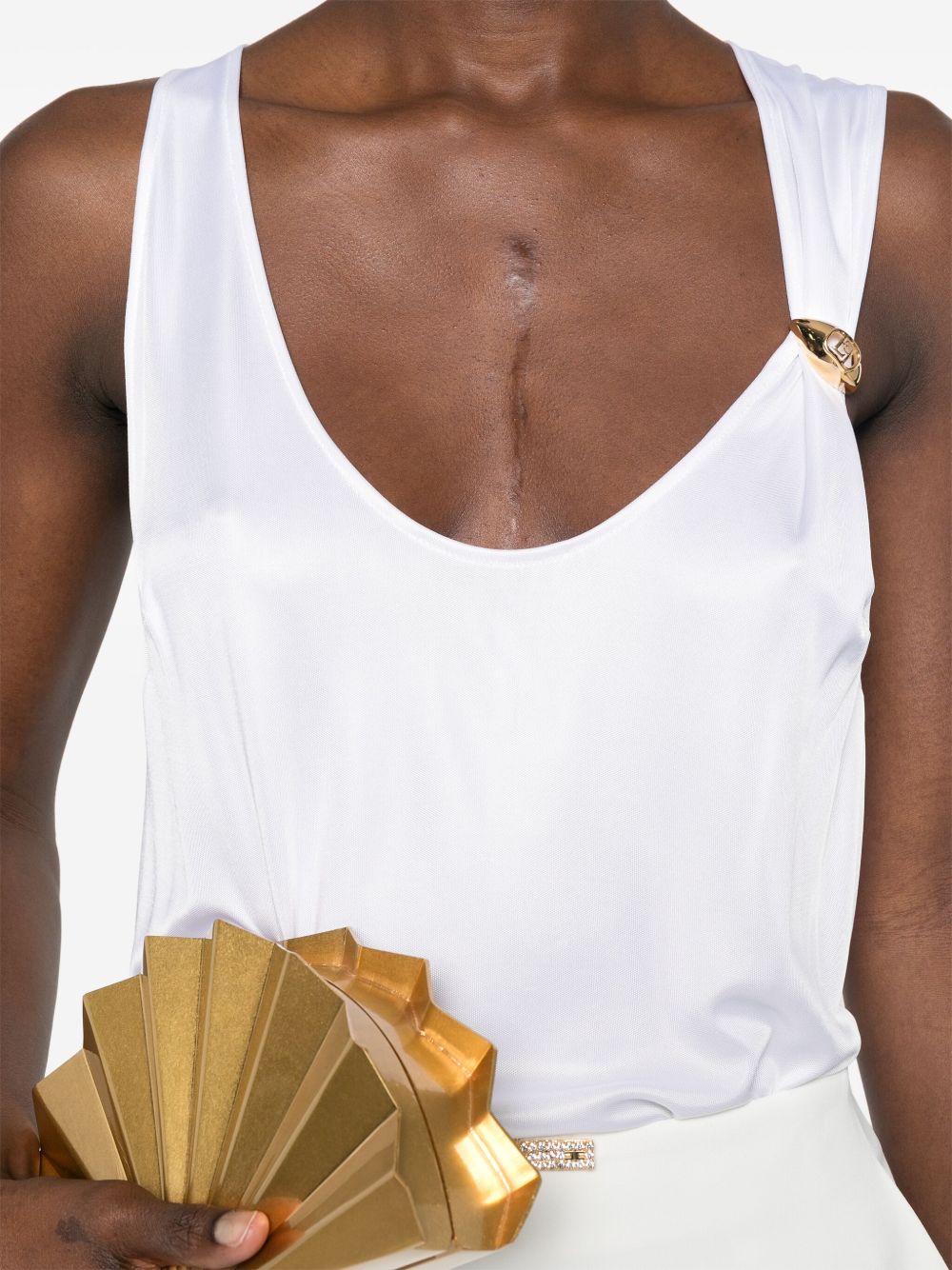 Elisabetta Franchi Top Ivory