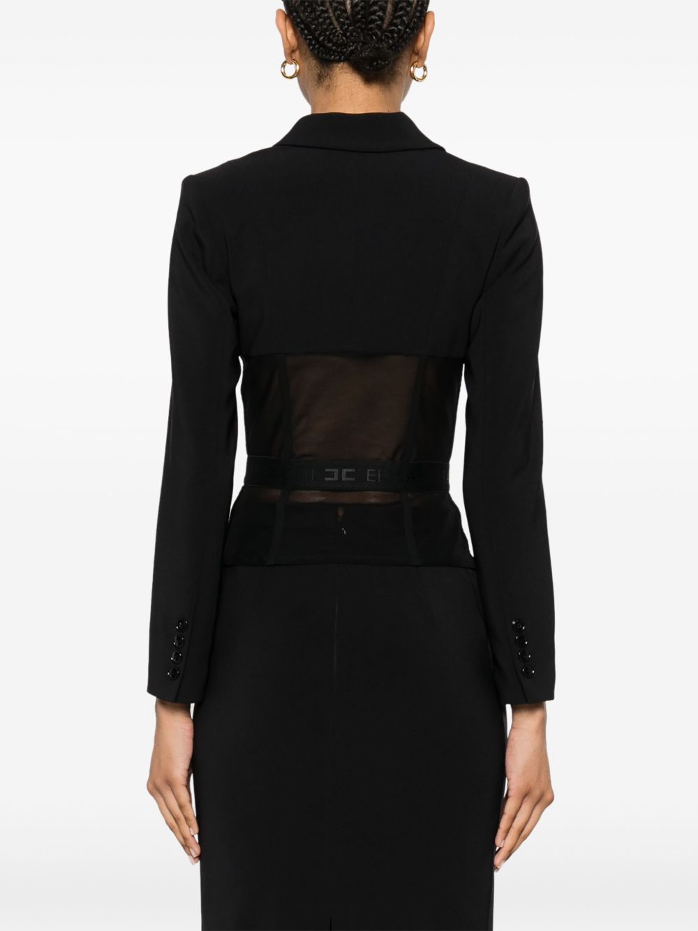 Черно якета Elisabetta Franchi