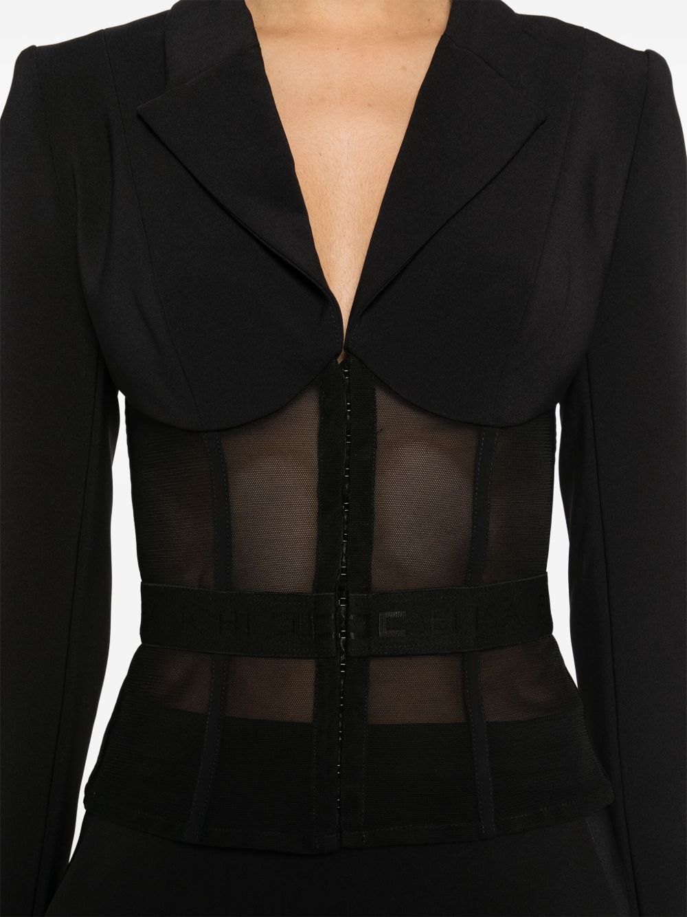 Черно якета Elisabetta Franchi