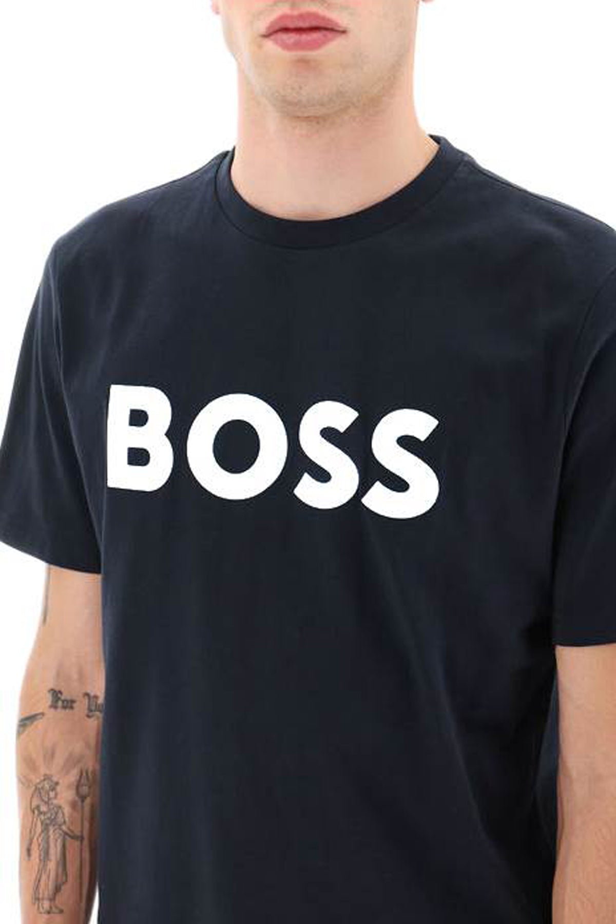 Тениска с лого Boss tiburt 354