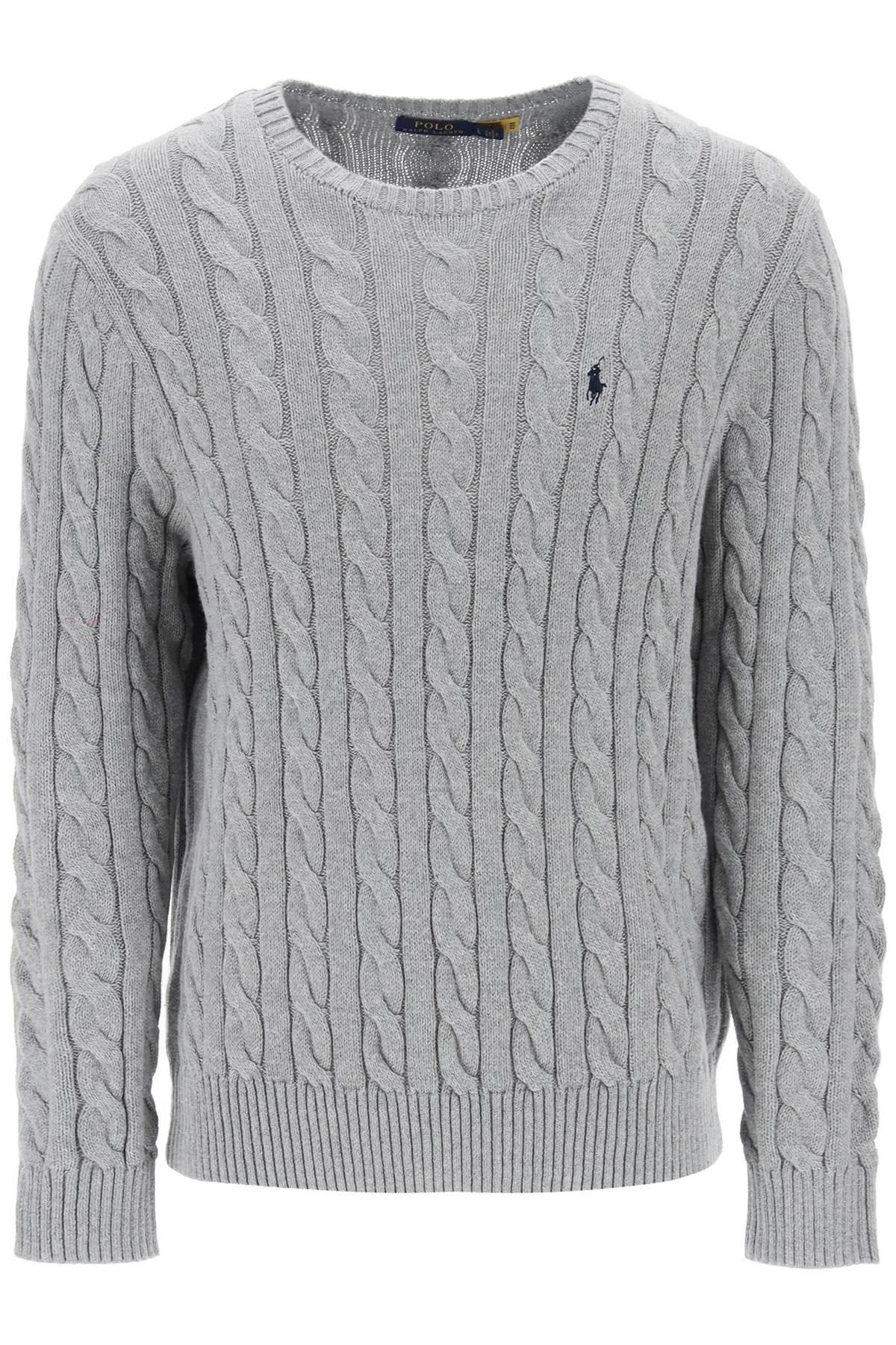 Памучен пуловер с плетена материя Polo Ralph Lauren