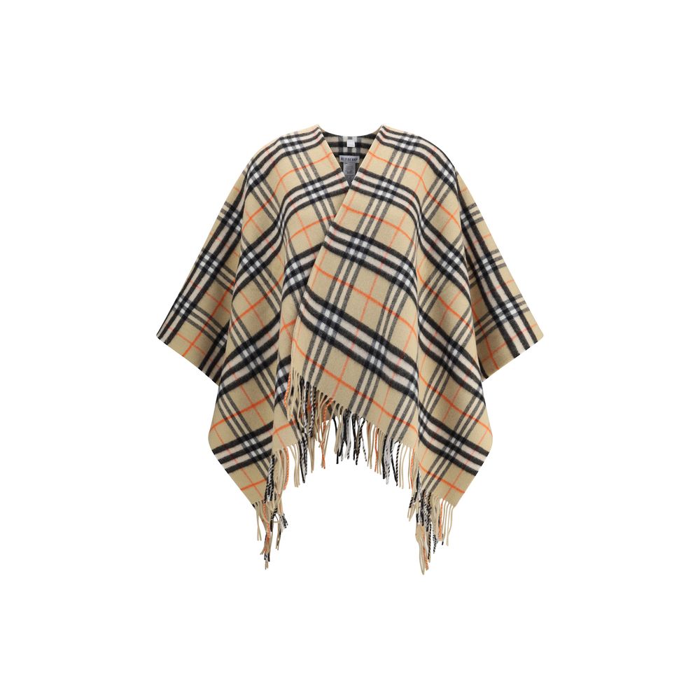 Многоцветно палто от вълна на Burberry