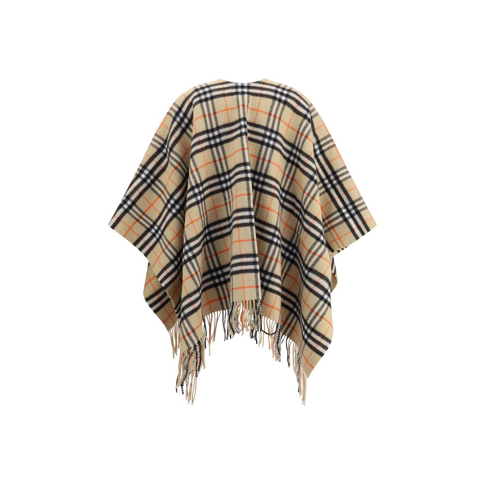 Многоцветно палто от вълна на Burberry