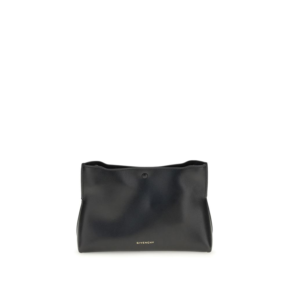 Чанта Givenchy от телешка кожа в черно, модел Bos Taurus Clutch