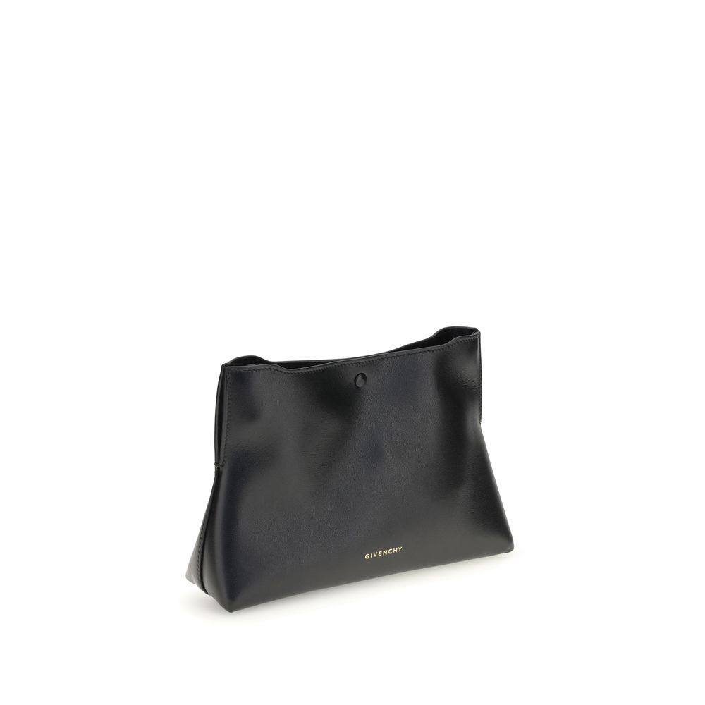 Чанта Givenchy от телешка кожа в черно, модел Bos Taurus Clutch