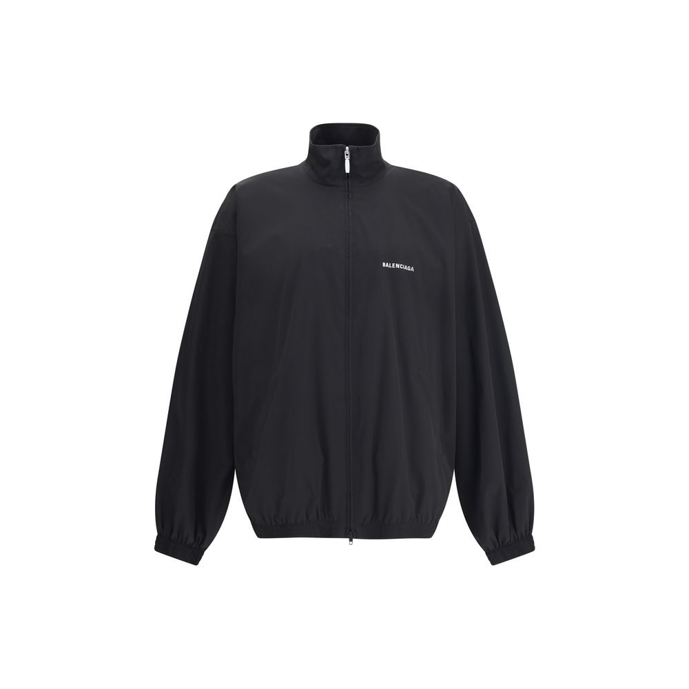 Черно полиестерно яке Balenciaga