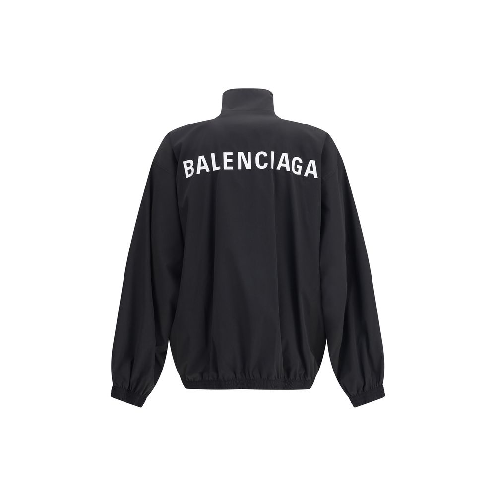 Черно полиестерно яке Balenciaga