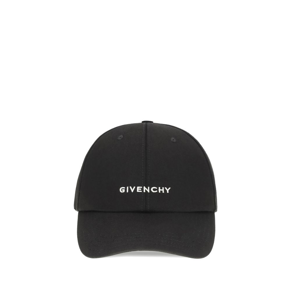 Черна бейсболка от Givenchy, изработена от памук.