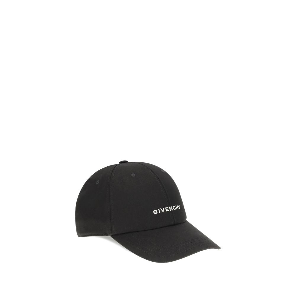Черна бейсболка от Givenchy, изработена от памук.