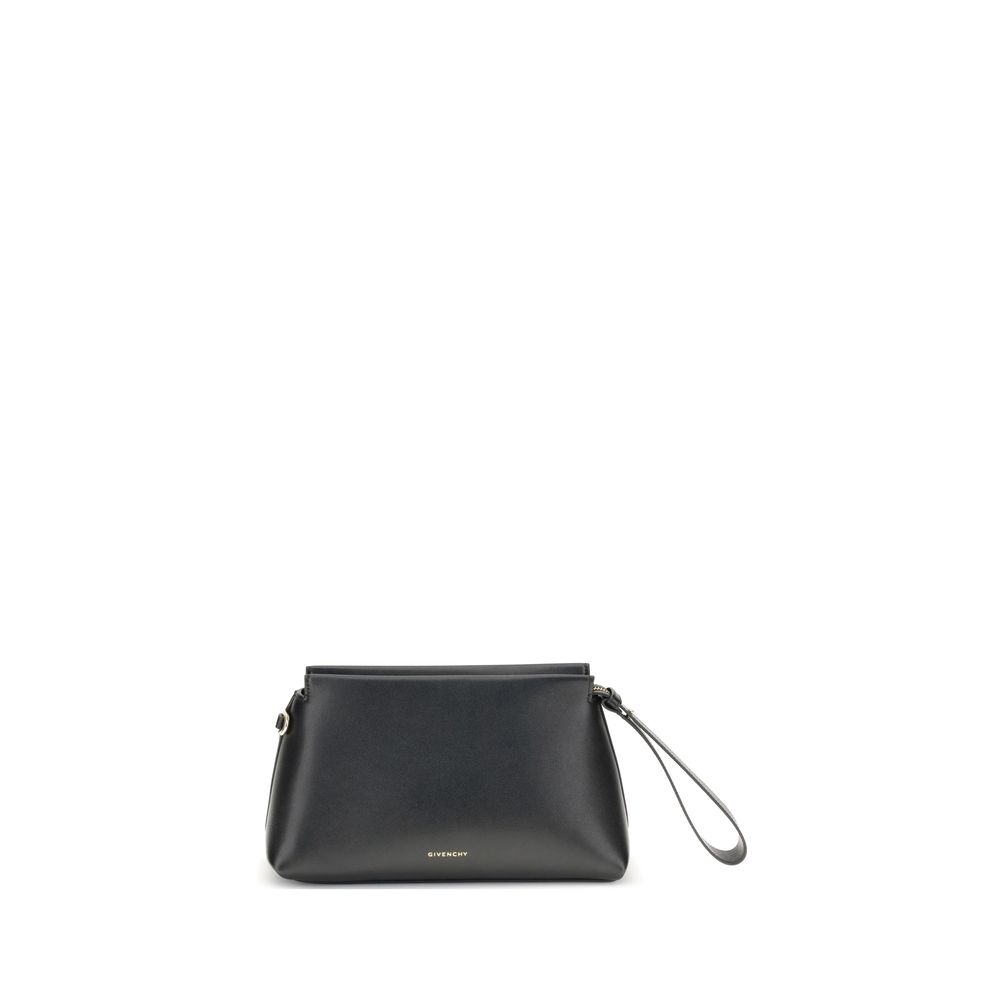 Чанта Givenchy от телешка кожа в черно, модел Bos Taurus Clutch