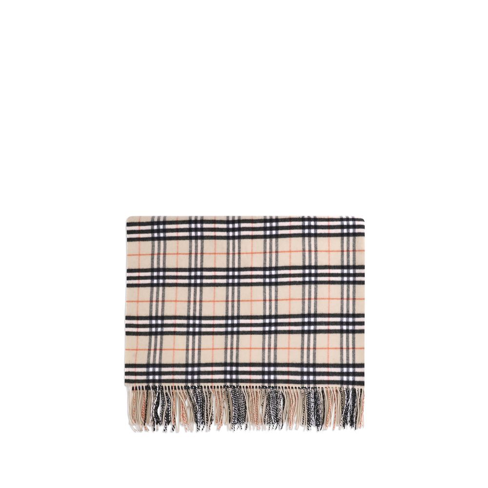Бежов шал от вълна на Burberry