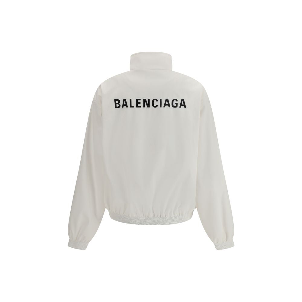 Бело синьо-зелено яке от полиестер на Balenciaga