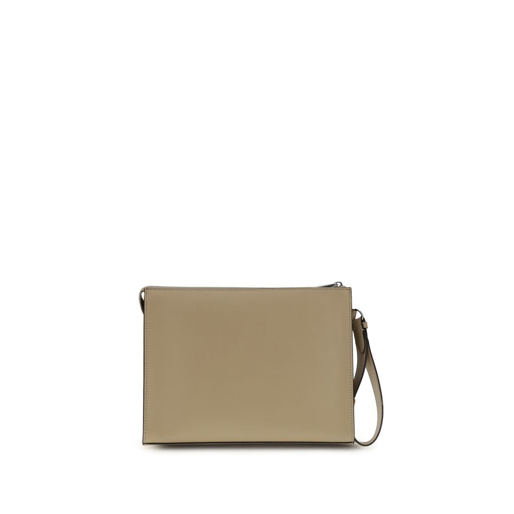 Сумка-клатч от бежева кожа Fendi