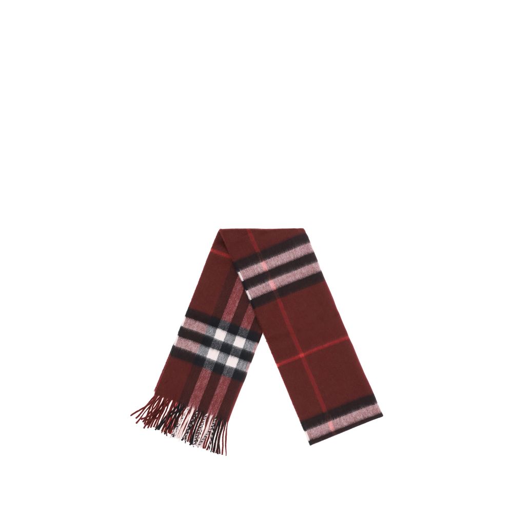 Кадифена шапка Burberry в червено