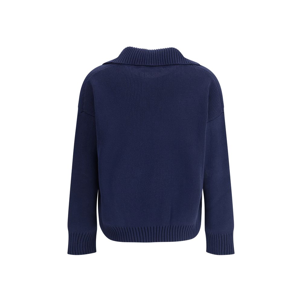 Max Mara Blue Cotton Sweatshirt